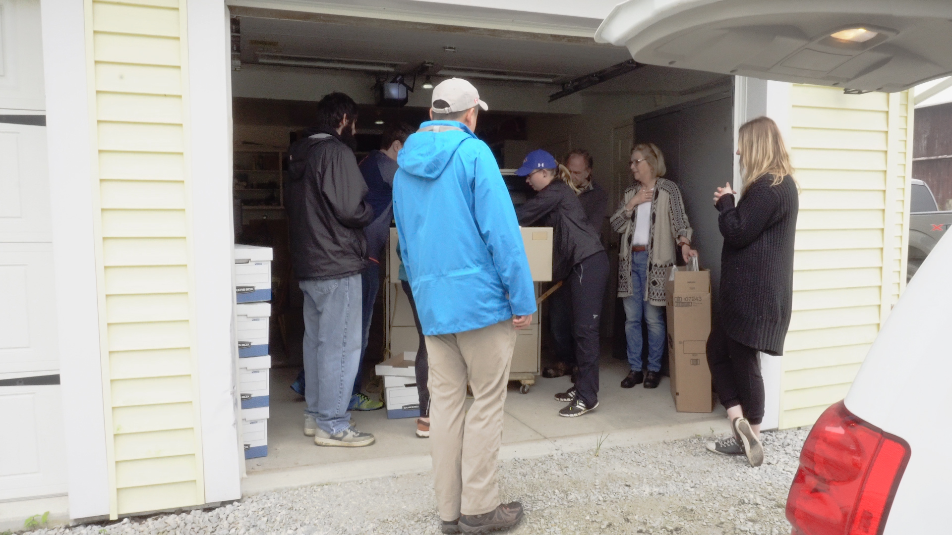 Day one: picking up Brittain archives from Fairbank farms.